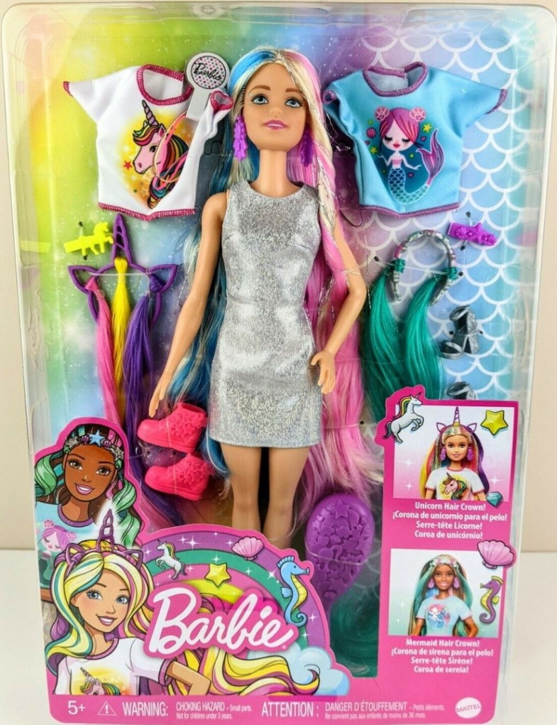 Barbie unicorn hair discount crown